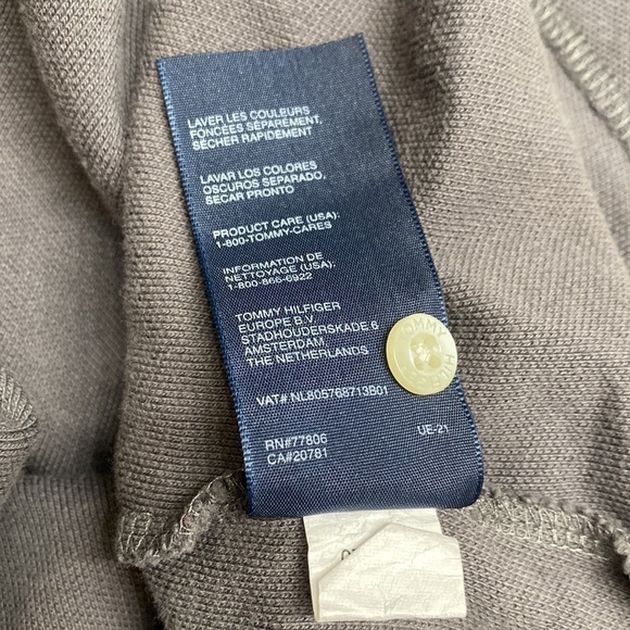 Tommy Hilfiger Men's Gray Cotton Short Sleeve Polo Size XXL - Picture 8 of 11